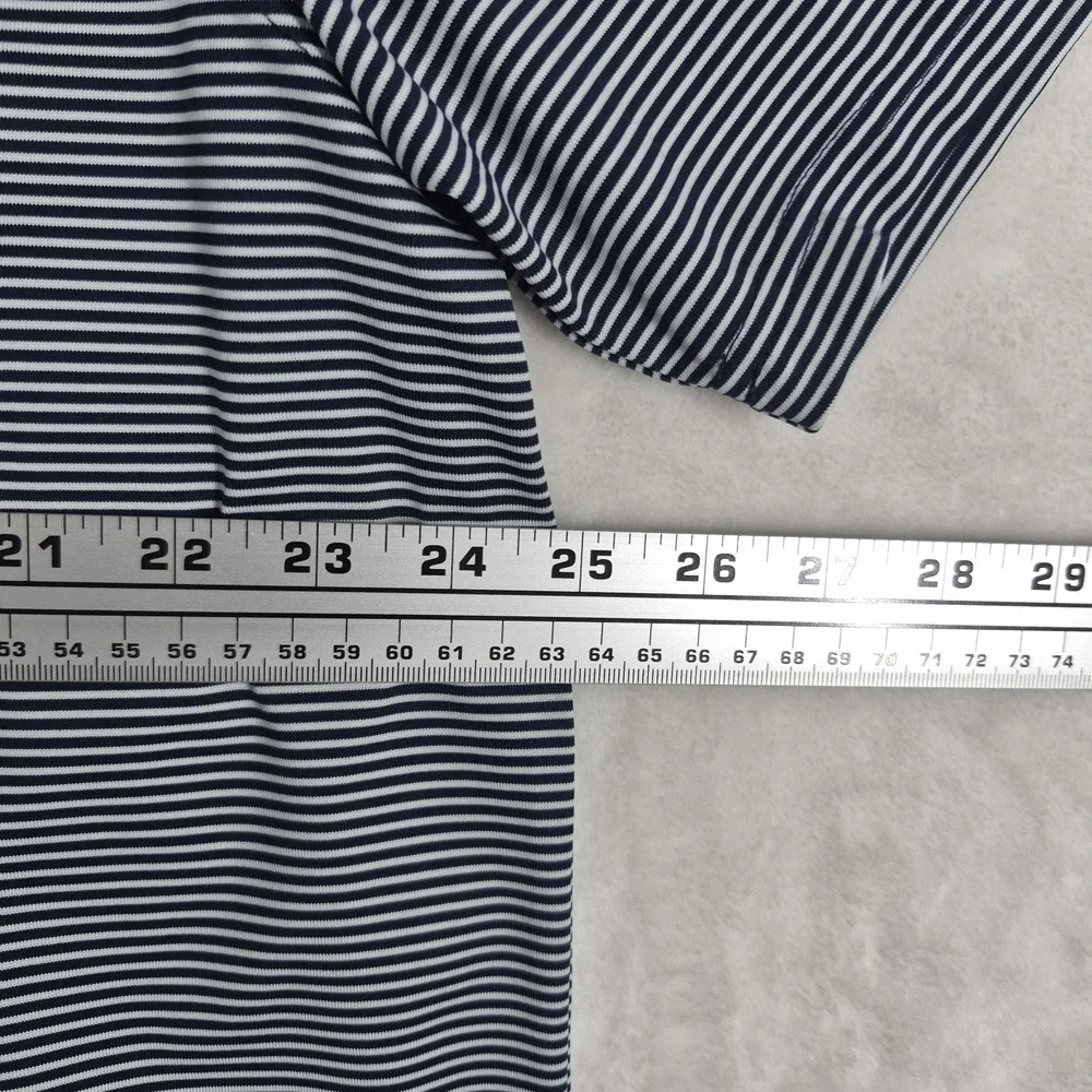 Under Armour The Performance Polo Shirt Men's XXL 2XL Blue White Stripe Golf NWT